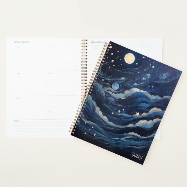 Personalisierter Mond und Sterne Planer (Anzeige)