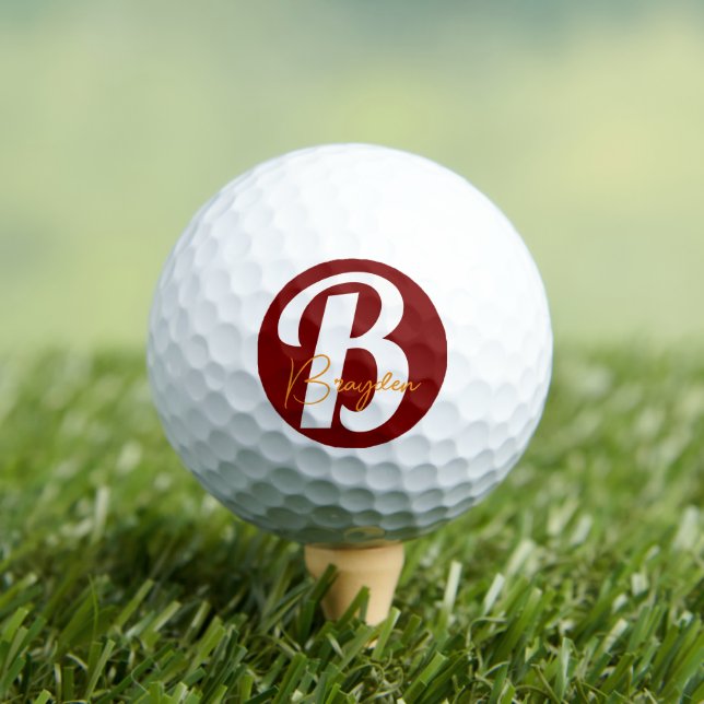 Personalisierter Monogram-Golfball Golfball (Insitu T-Shirt)
