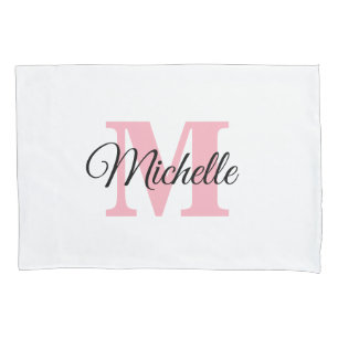 Personalisierter Monogram-Kissenfall Kissenbezug