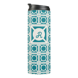 Personalisierter Monogramm-Breeze-Block-Tumbler Thermosbecher