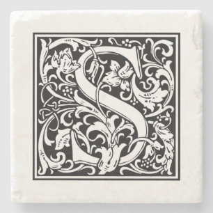 Personalisierter Monogramm-Brief O Hochzeit Geburt Steinuntersetzer