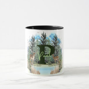 Personalisierter Monogramm-Buchstaben P Tasse