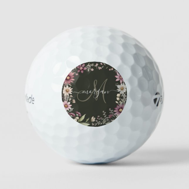 Personalisierter Monogramm-Golfball Golfball (Vorderseite)