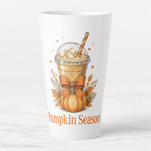Personalisierter Monogramm Herbst Kürbis Kaffee Milchtasse