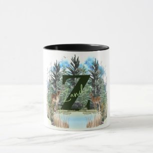 Personalisierter Monogramm-Letter Z Tasse