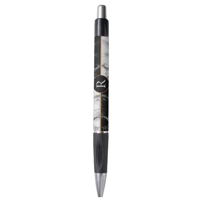 Personalisierter Monogramm-Marbelletstift Kugelschreiber (Vorderseite Vertikal)