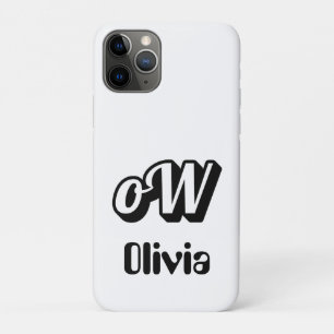 Personalisierter Monogramm-Name Case-Mate iPhone Hülle