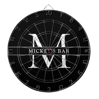 Personalisierter Monogramm-Name Dartscheibe