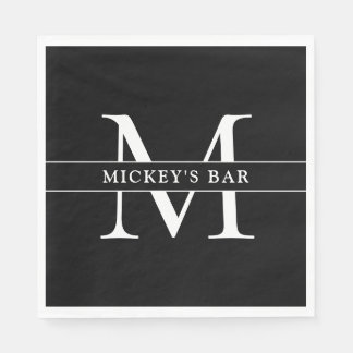 Personalisierter Monogramm-Name Serviette