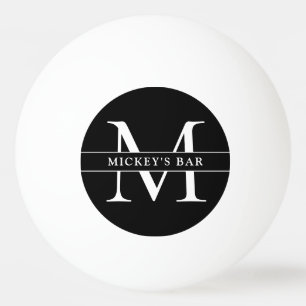 Personalisierter Monogramm-Name Tischtennisball