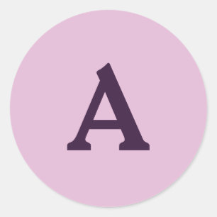 Personalisierter Monogramm-Umschlag Aufkleber