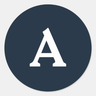 Personalisierter Monogramm-Umschlag Aufkleber