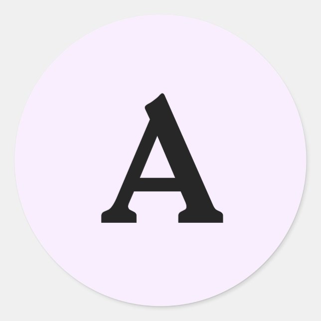 Personalisierter Monogramm-Umschlag Aufkleber (Vorderseite)