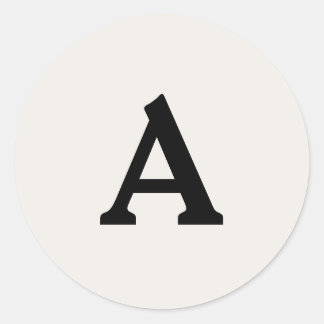 Personalisierter Monogramm-Umschlag Aufkleber