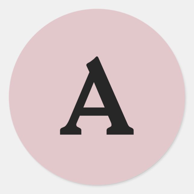 Personalisierter Monogramm-Umschlag Aufkleber (Vorderseite)