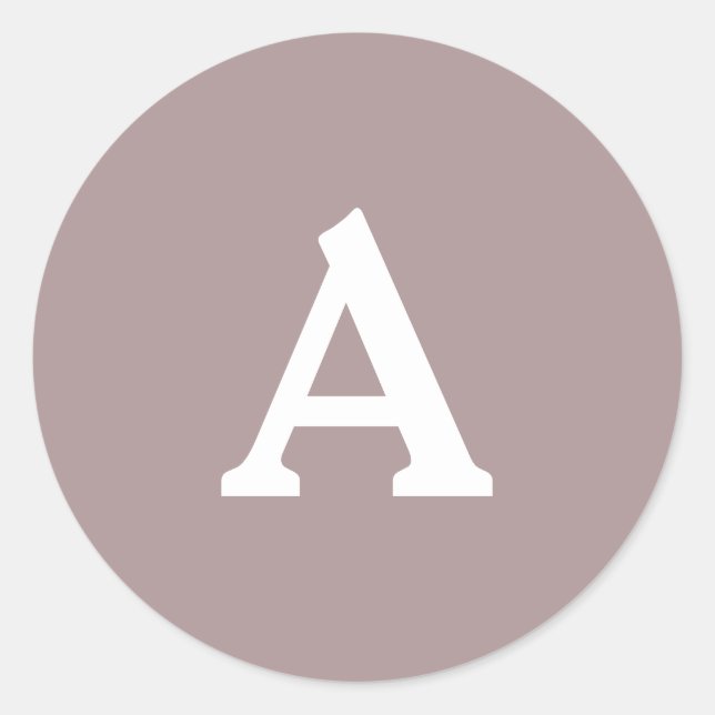 Personalisierter Monogramm-Umschlag Aufkleber (Vorderseite)