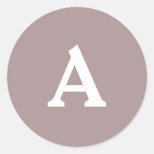 Personalisierter Monogramm-Umschlag Aufkleber