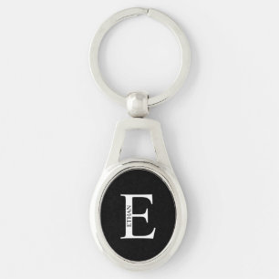 Personalisierter Monogramm- und Name-Schlüsselanhä Schlüsselanhänger