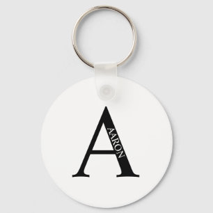 Personalisierter Monogramm- und Name-Schlüsselanhä Schlüsselanhänger