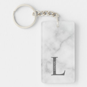 Personalisierter Monogramm- und Name-Schlüsselanhä Schlüsselanhänger