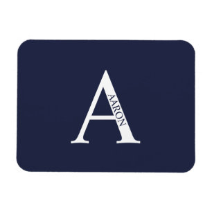 Personalisierter Monogramm- und Namensmagnet Magnet
