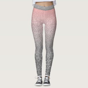 Personalisierter monogramm Vintager Glitzer glänzt Leggings