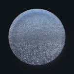 Personalisierter monogramm Vintager Glitzer leucht Pappteller<br><div class="desc">Personalisierter monogramm Vintager Glitzer strahlt blau silber Konfetti</div>