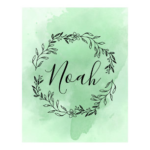 Personalisierter Monogramm-Wandschmuck Poster