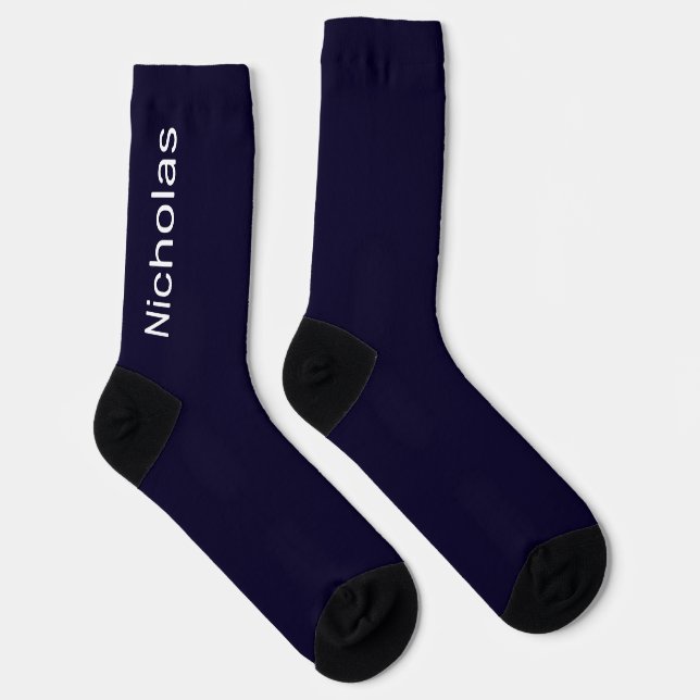 Personalisierter Monogrammname Moderne Minimale Ma Socken (Rechts)