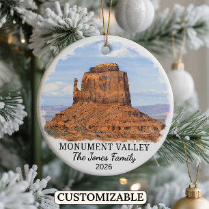 Personalisierter Monument Valley Navajo Tribal Par Keramik Ornament
