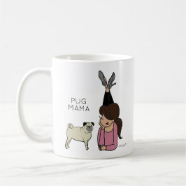 Personalisierter Mops Mama-Kaffee-Tasse Kaffeetasse