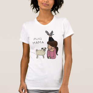 Personalisierter Mops Mama T-Shirt