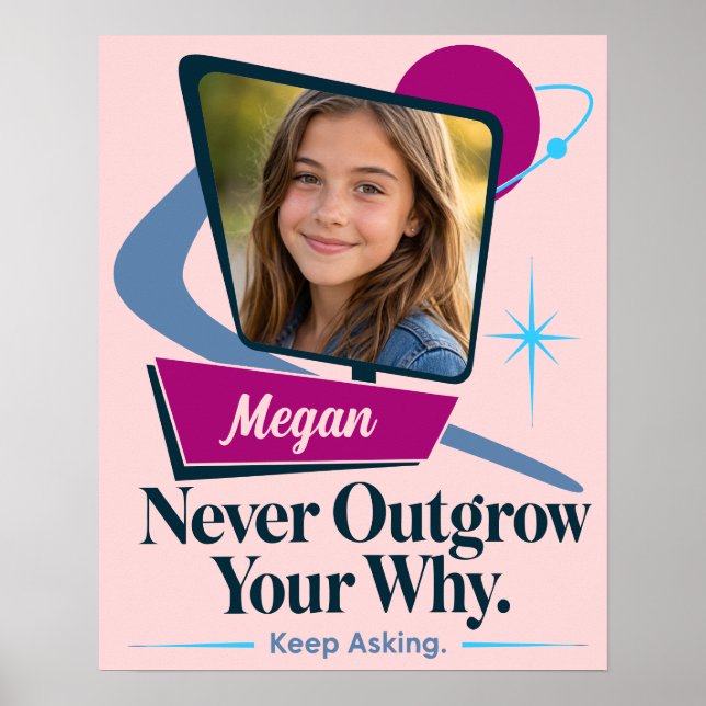 Personalisierter Motivationsdruck Poster (Vorne)