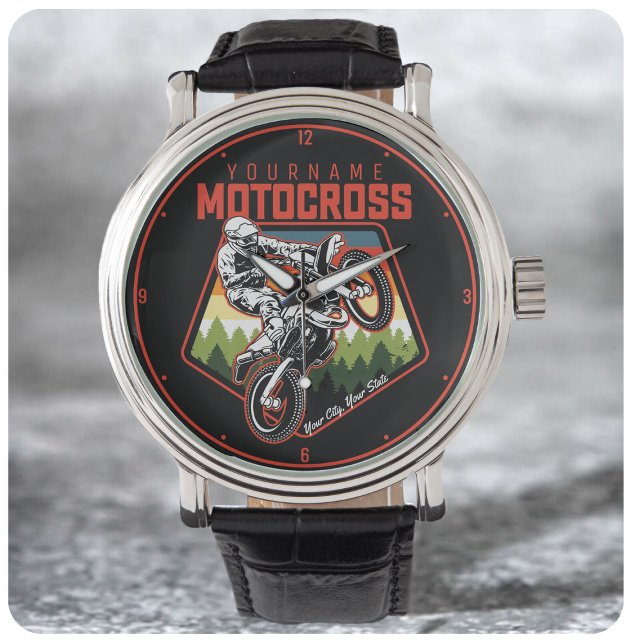 Personalisierter Motocross Racing Dirt Bike Trail Armbanduhr (Von Creator hochgeladen)