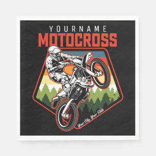 Personalisierter Motocross Racing Dirt Bike Trail Serviette
