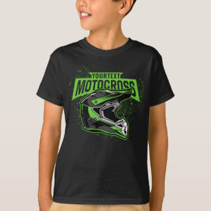 Personalisierter Motocross-Rennhelm für Dirt Bikes T-Shirt