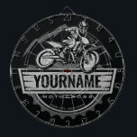 Personalisierter Motocross Rider Dirt Bike Racing Dartscheibe<br><div class="desc">Personalisierte Motorrad-Fahrer Motocross Racing Moto Racer Motorrad Geschenke - Mit Ihrem Namen oder benutzerdefinierten Text!</div>