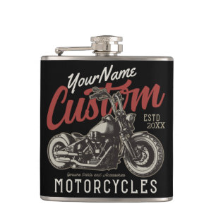 Personalisierter Motorrad-Rebell-Cruiser-Biker-Gar Flachmann
