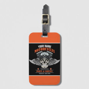 Personalisierter Motorradladen Gepäckanhänger