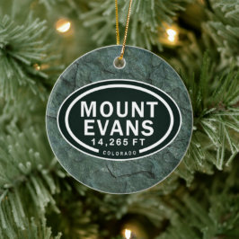 Personalisierter Mount Evans Colorado Rocky Mounta Keramik Ornament