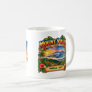 Personalisierter Mount Rinjani Lombok Kaffeetasse