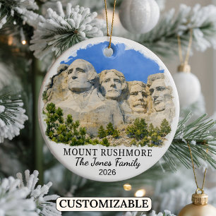 Personalisierter Mount-Rushmore-Schmuck, South Dak Keramik Ornament