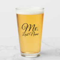 Personalisierter Mr./Ms./Mx/Dr. Pint Glass