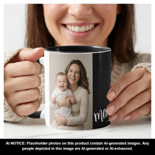 Personalisierter Mutter-Foto-Jahr-Established-Kaff Tasse