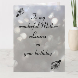 Personalisierter Mutter-Geburtstag Karte