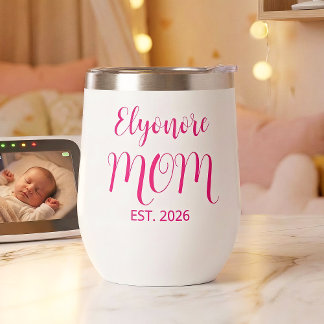Personalisierter Muttername Established Pink-Schri