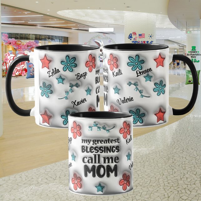 Personalisierter Muttertag "3D-Effekt" Tasse (Von Creator hochgeladen)