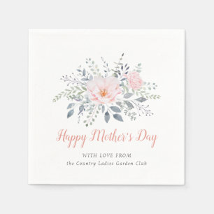 Personalisierter Muttertag Blush Bloral Serviette