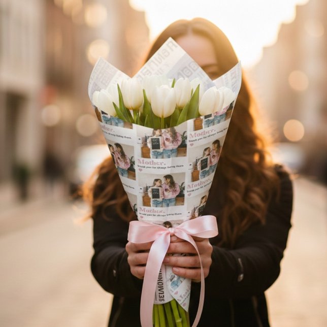 Personalisierter Muttertag mit Foto Geschenkpapier (Von Creator hochgeladen)