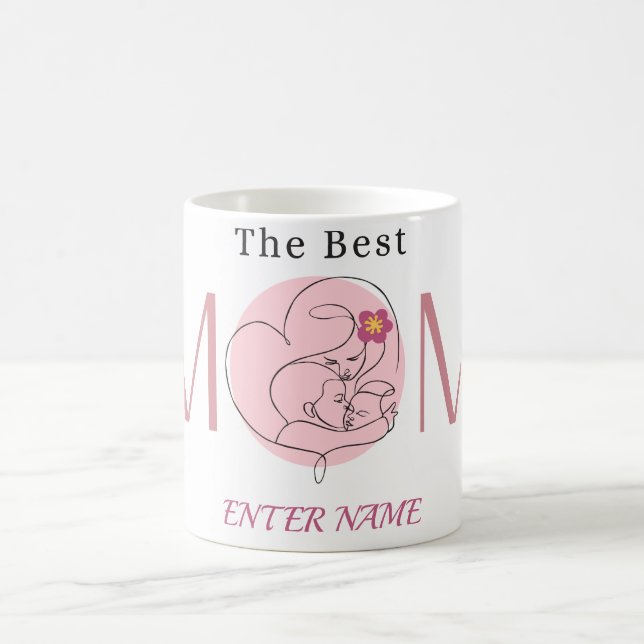 PERSONALISIERTER MÜTTERTAG NAME TASSE (Mittel)